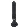 Vibrators ar thrust funkciju un piesūcekni sievietēm, melns 28,5 cm You2Toys
