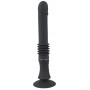 Vibrators ar thrust funkciju un piesūcekni sievietēm, melns 28,5 cm You2Toys