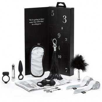 Sekso prekių rinkinys Fifty Shades of Grey Pleasure Overload 10 Days of Play Couple's Kit, 10 dalių
