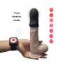 OTOUCH - Super Striker Lengthening Penis Sleeve with Vibrations - Black