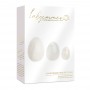 La Gemmes - Yoni Egg Set Clear Quartz (L-M-S) - La Gemmes