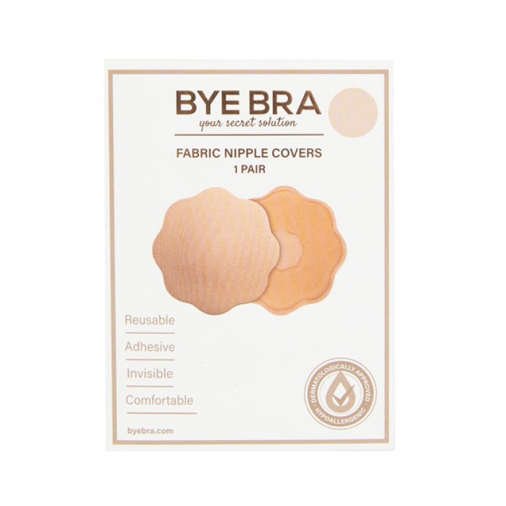 Bye Bra - Fabric Nipple Covers Nude 1 Pair - Bye Bra