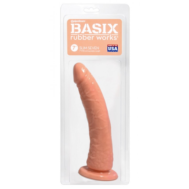 Dildo 20.5cm Ø2.6-4.4cm BASIX SLIM - Basix Rubber Works