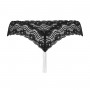 Underneath - Crotchless Mira G-string With Pearl Chain - L/XL