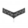 Underneath - Crotchless Mira G-string With Pearl Chain - L/XL