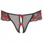 Crotchless String with Lace - S/M