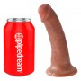 Reālistisks dildo ar piesūcekni 17 cm brūns King Cock Pipedream