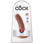 Reālistisks dildo ar piesūcekni 17 cm brūns King Cock Pipedream