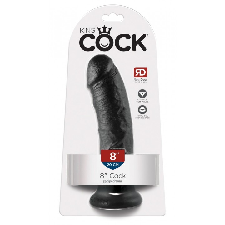 Dildo King Cock 8, melns