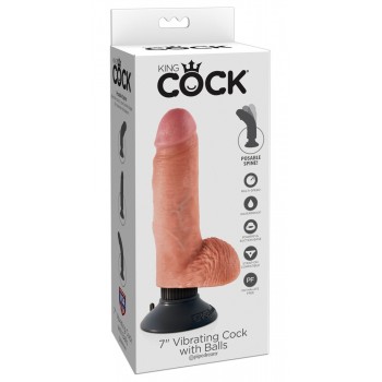 Dildo ar vibrāciju King Cock