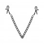 Nipple Clamps with Chain - Black - Bedroom Fantasies