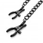 Nipple Clamps with Chain - Black - Bedroom Fantasies