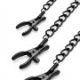 Nipple & Clitoral Clamps - Black - Bedroom Fantasies