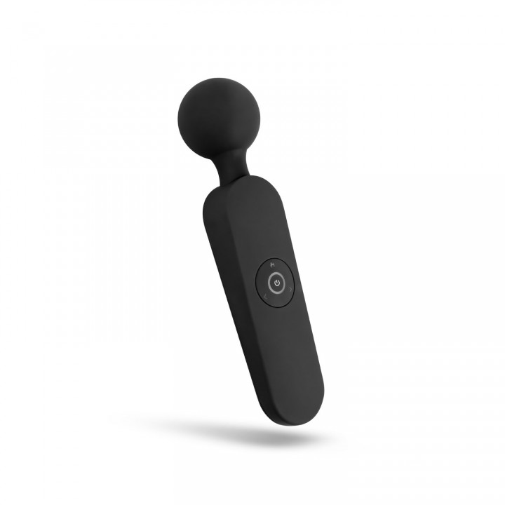 Yiva Warming Smart Wand Vibrator - Black