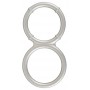 Metallic Silicone Double Ring - You2Toys