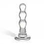 Glas - triple play beaded glass butt plug