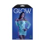 Fantasy Lingerie - Ascension Long Sleeve Dress - White/Blue - Queen Size - Glow