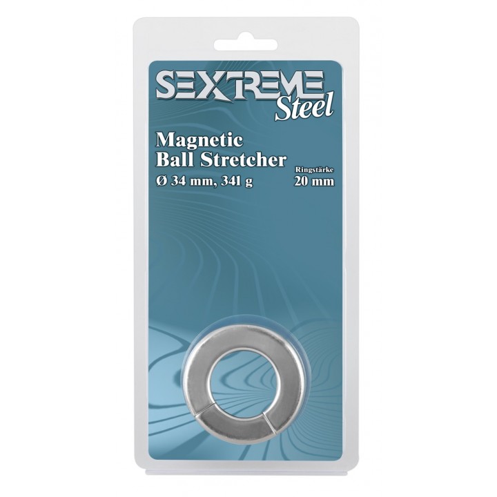 Dzimumlocekļa Gredzens Uzmava Magnetic Ball Stretcher 20 mm - Sextreme