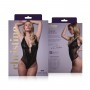 Sensual open crotch body Dewi- black - 2XL