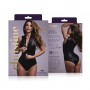 Wetlook 2-way zipper body Xenna - black - L