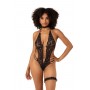 Open crotch Body-Set Renee - black - L/XL