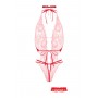 Open crotch Body-Set Renee - Red - L/XL