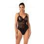 Open crotch Wetlook-body Vesper - black - S/M