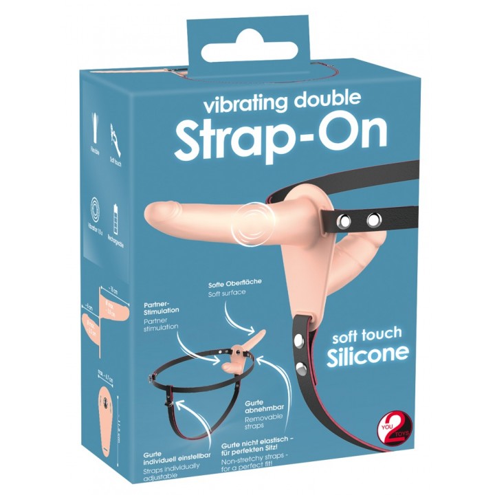 Vibrating Double Strap-On - You2Toys