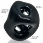 Oxballs - Tri-Sport XL Thicker 3-Ring Sling Black - Oxballs