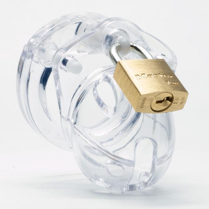 Seksa preču komplekts CB-X - Mini Me Chastity Cage, caurspīdīgs