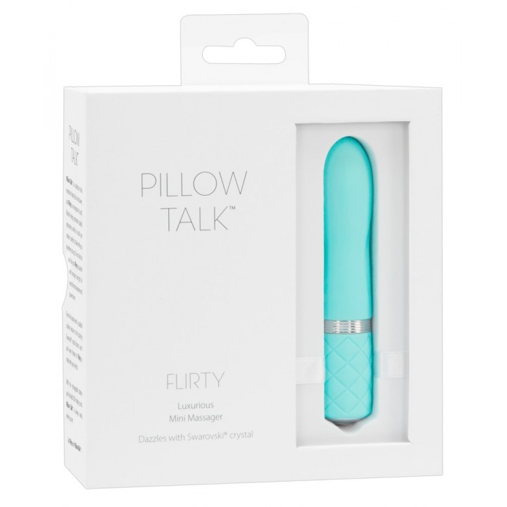 Ceļojuma Vibrators tirkīzs Mini Vibrators Pillow Talk Flirty Teal - PILLOW TALK