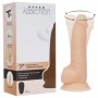 Naked Addiction - 7.5 Inch Rotating & Vibrating Dong with Remote Vanilla