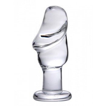 Asvini Glass Butt Plug - Transparent