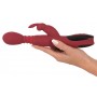 Silikona rabbit vibrators ar sildošu funkciju sievietēm You2Toys sarkans 26,5 cm