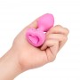 B-Vibe - Vibrating Heart Plug S/M Pink - b-Vibe