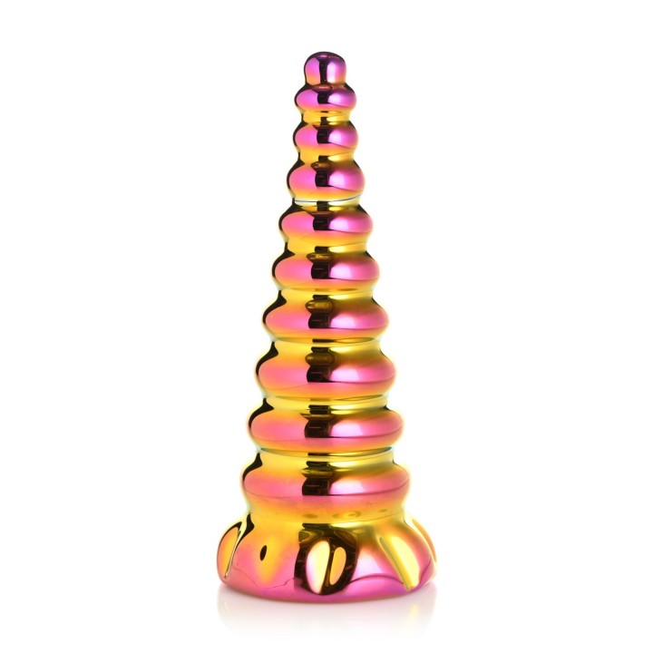 XR Brands - Twilight Rainbow Glass Dildo