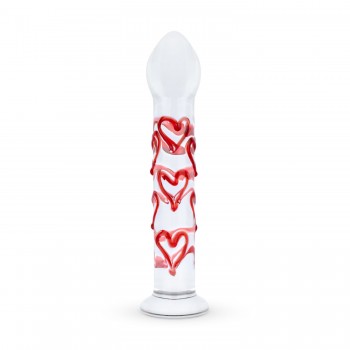 Gildo - Glass G-Spot/Prostate Dildo with Hearts No. 30