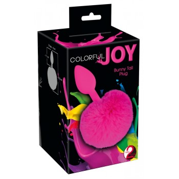Anālie ielikņi Aizbāznis Colorful Joy Bunny Tail Plug