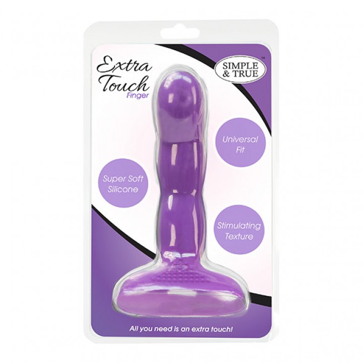 PowerBullet - Extra Touch Finger Dong Purple - PowerBullet