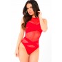 X-RATED SEAMLESS BODYSUIT RED, OS - Pink Lipstick Lingerie