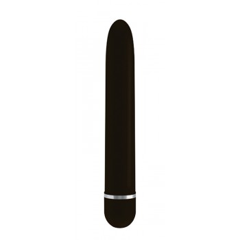 Klasiskais vibrators melns 17.7cm rose luxuriate